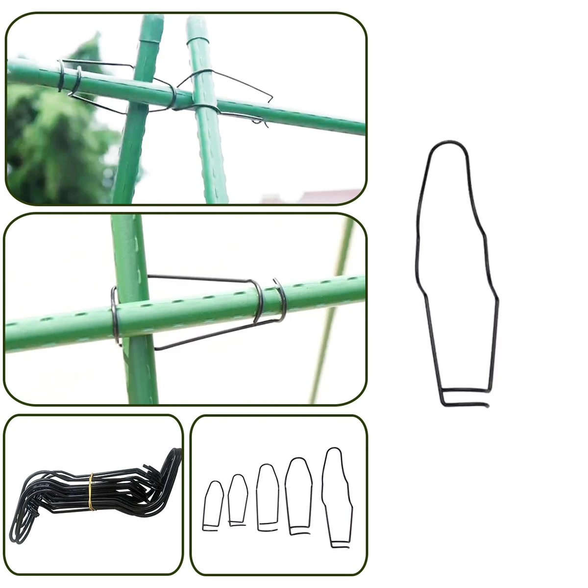 Garden Plant Holder Planting Gadget Climbing Grid Frame Fixing Clip Growth Support Gardening Supplies Vegetable Products Tools