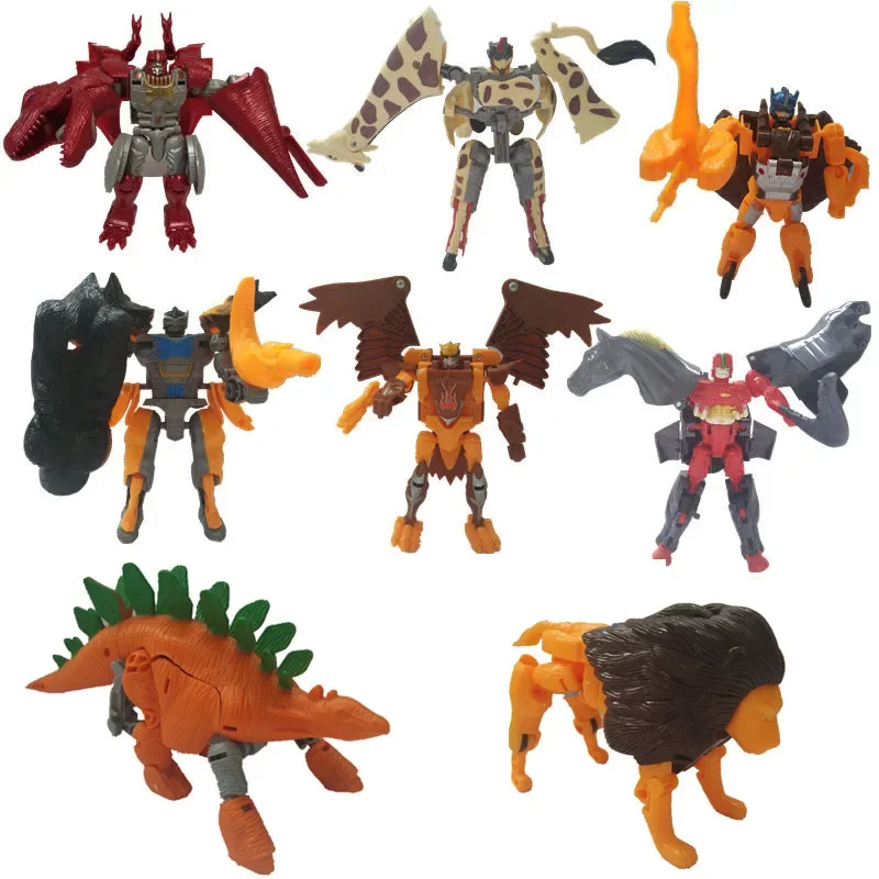 Transformation BW Beast War Beast Machines Primal Rhino Deformation PVC Action Figure Toy Robot Collection (Random color)