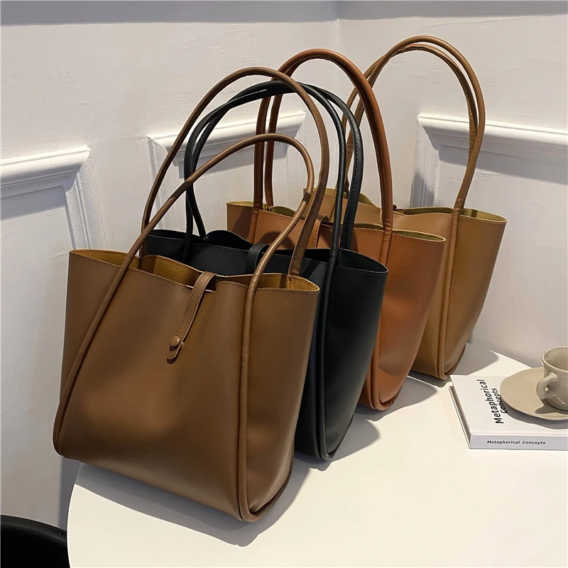 Women Minimalist Tote Bag With Large Capacity And Fashionable Shoulder Bag