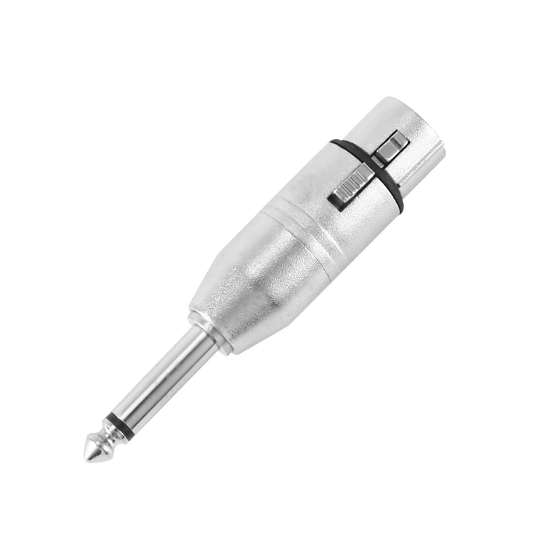 10 Stuks 3pin Xlr Vrouwelijk Naar 6.35Mm Mannelijke Mono Plug Microfoon Adapter Xlr Naar 6.35Mm Adapter