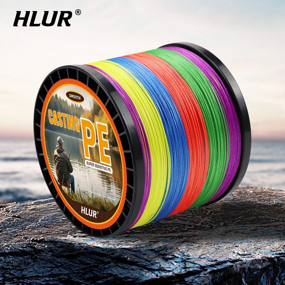 X4 Geflochtene Angelschnur PE-Schnur 1000m 500m 300m Meeresangelschnur Stark Knotenresistent Monofilament für Süß- und Salzwasser