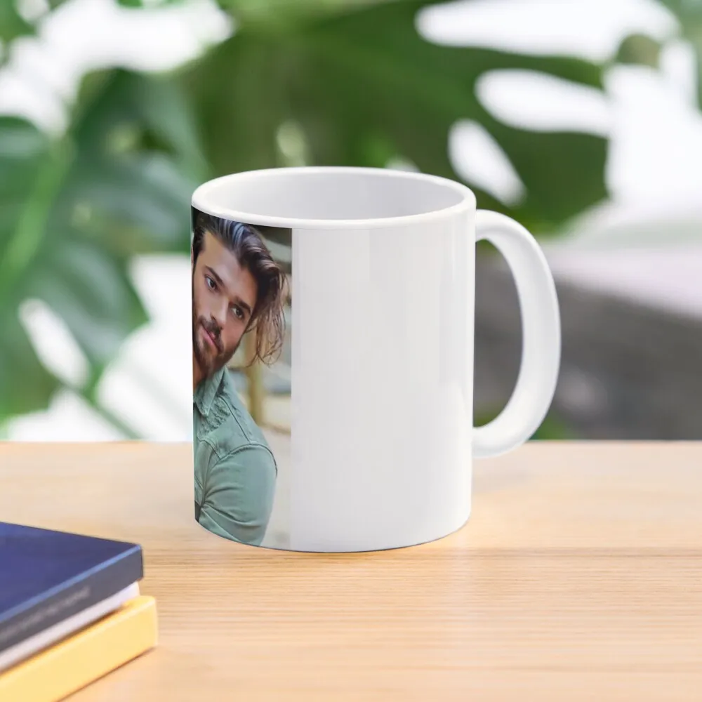 Can Yaman Cute Classic  Mug Handle Round Design Cup Gifts Printed Tea Photo Image Picture Coffee Drinkware Simple