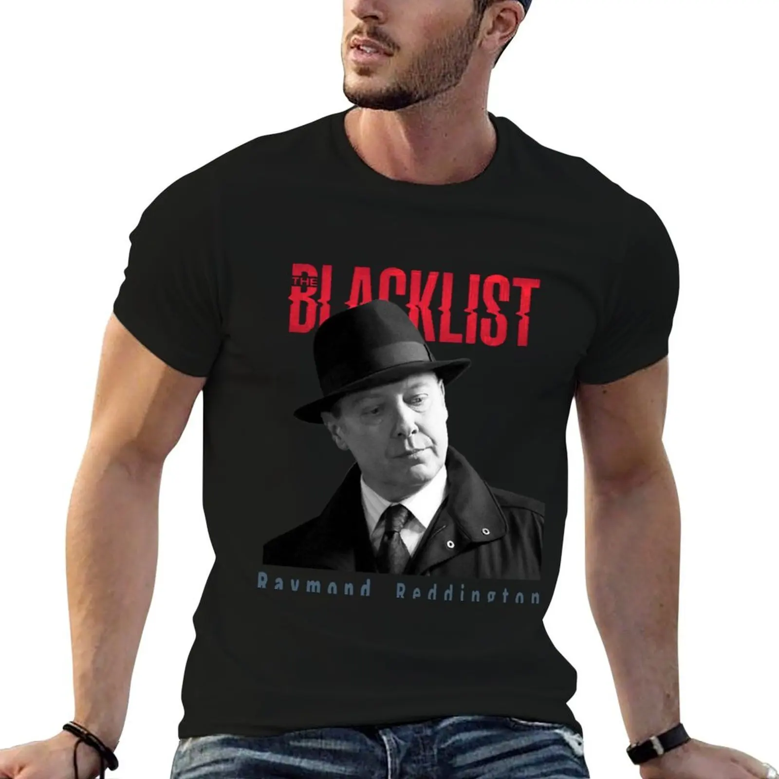

quality man t raymond reddington, brand cotton tv shirts show blacklist man luxury shirt T-Shirt the high t