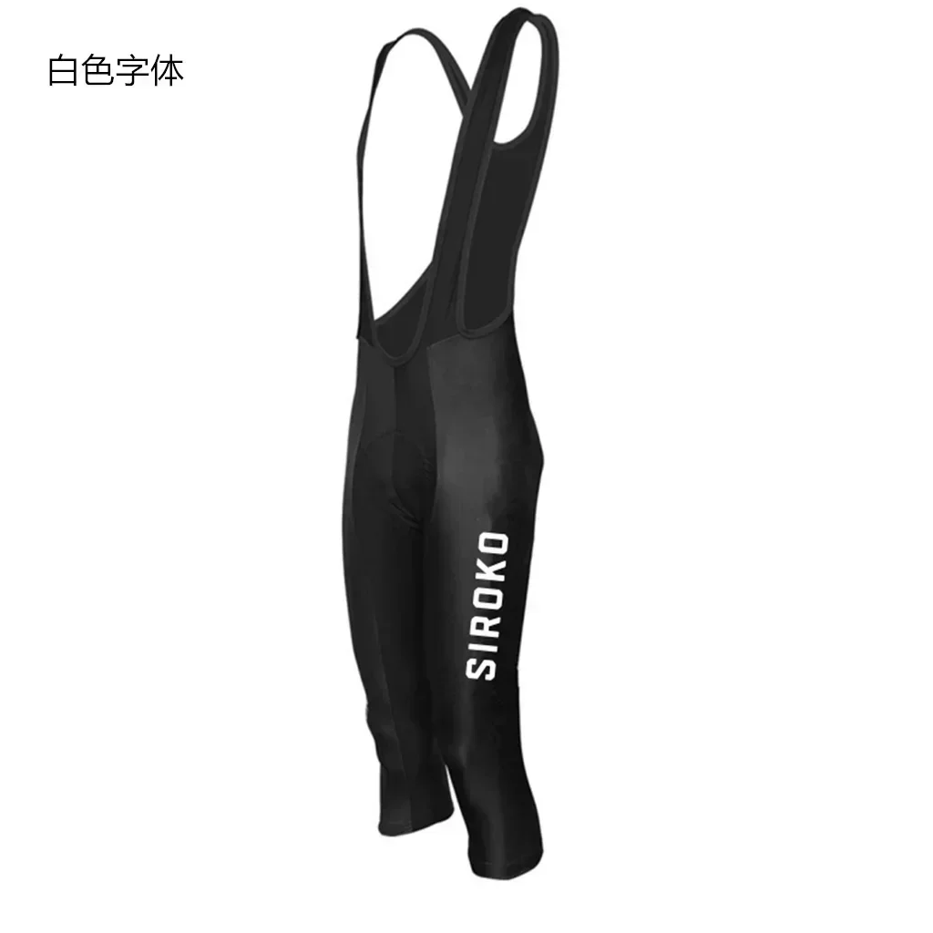 

Siroko Summer Cycling 3/4 Bib Shorts Men's Cycling Pants High Quality Gel Pad Breathable Mountain Bike Knee Protection