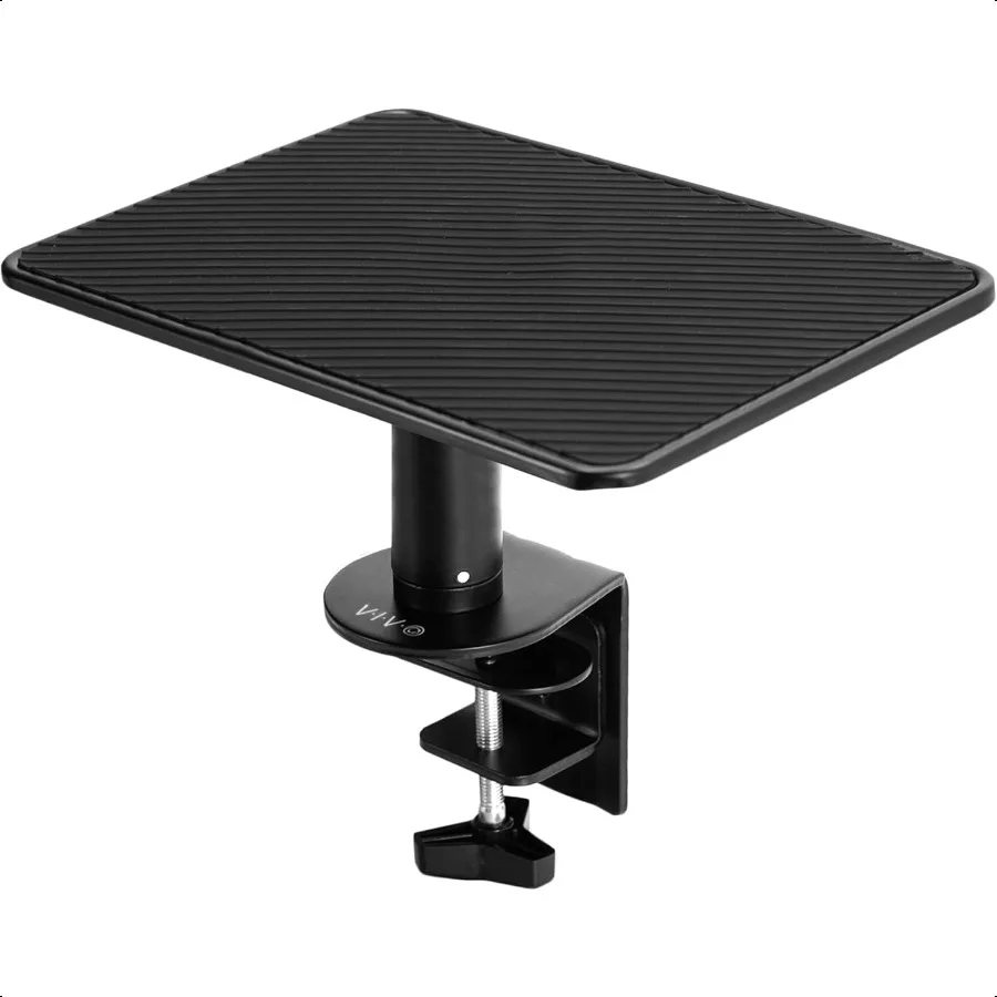 

VIVO ClampOn Universal Height Adjustable Ergonomic Computer Monitor and Laptop Riser Tabletop Desk Stand CClamp Design Black ST