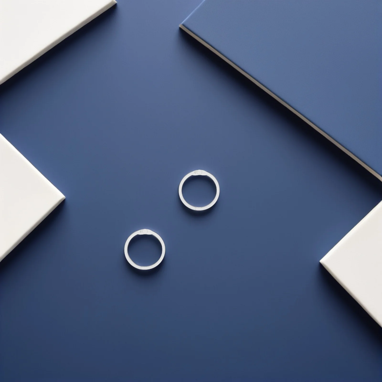 60 قطعة حلقات ربط معدنية 25 مللي متر مقاطع أوراق فضفاضة قوية لبطاقات فلاش ألبومات القصاصات دفتر اللوازم المدرسية المكتبية #2