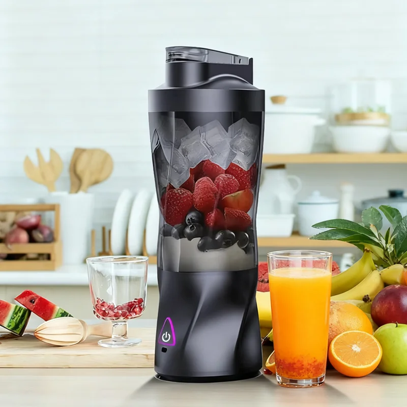 

2025 Smoothies Mini Portable Black Fashion Blender Milkshake Juice Compact Multifunctional Juice Press For Travel And Home Uses