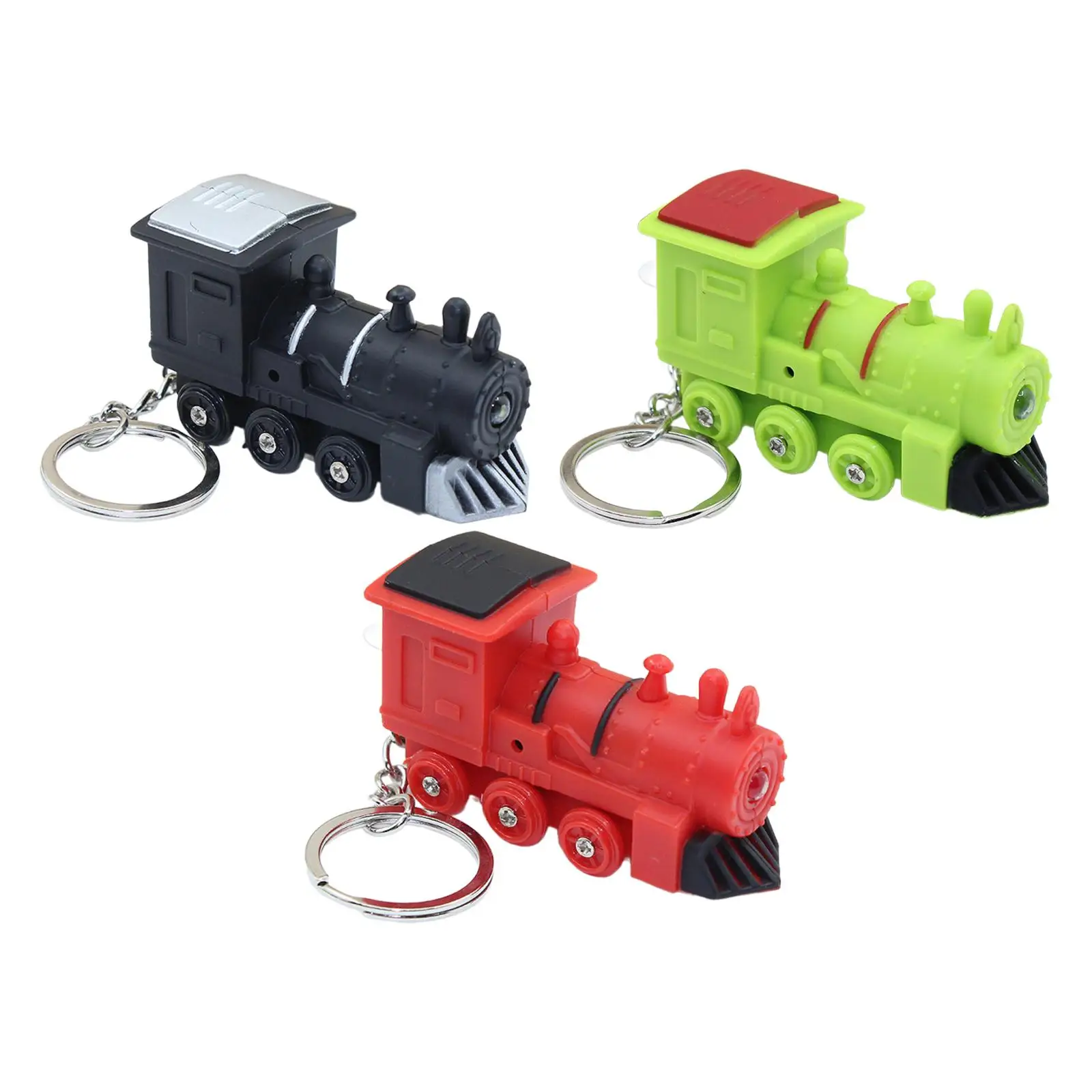 Mini Train Charm Luminous LED Sound Small Gift Train LED Train Keychain for Friend Anniversary Thanksgiving Family Birthday