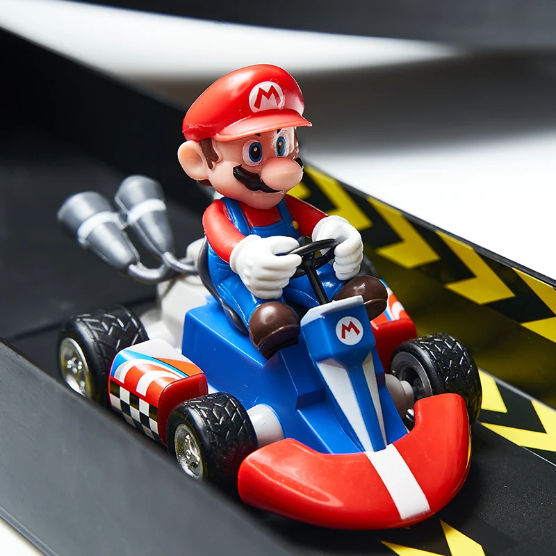 Super Mario Anime Pull Back Car, Yoshi Verde, Donkey Kong, Bowser, Luigi, Sapo Princesa, Figura Brinquedos, Boneca Modelo PVC, Presentes para