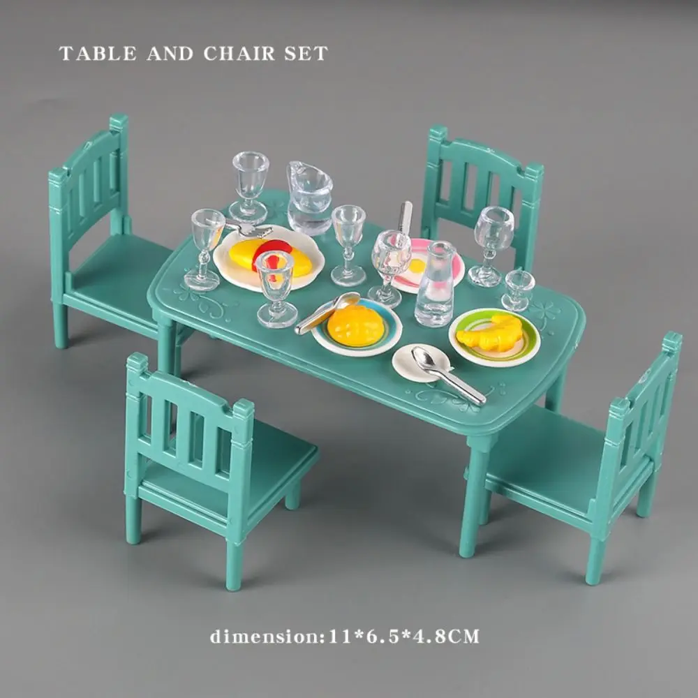 

High Quality Mini Forest Animal Family Bedroom Multistyles Plastic Kitchen Model Simulated Kitchen Girl Dolls Accessories