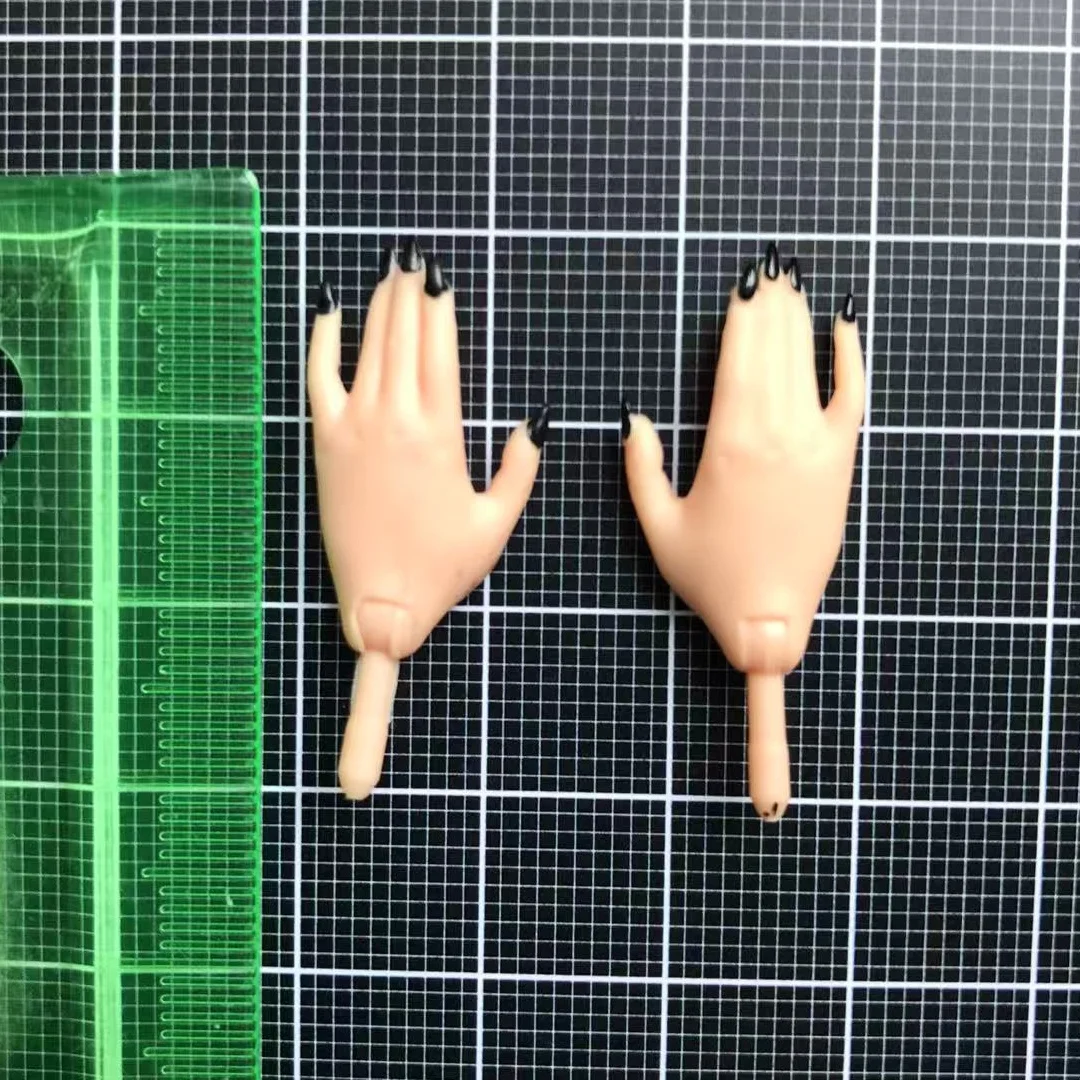 1/6 Puppe Ersatz Hände Mit Nagellack Puppe Teile Weiß Braun Schwarz Farbe Hände LOL Kleine Schwester Puppe Teile – Detail 9