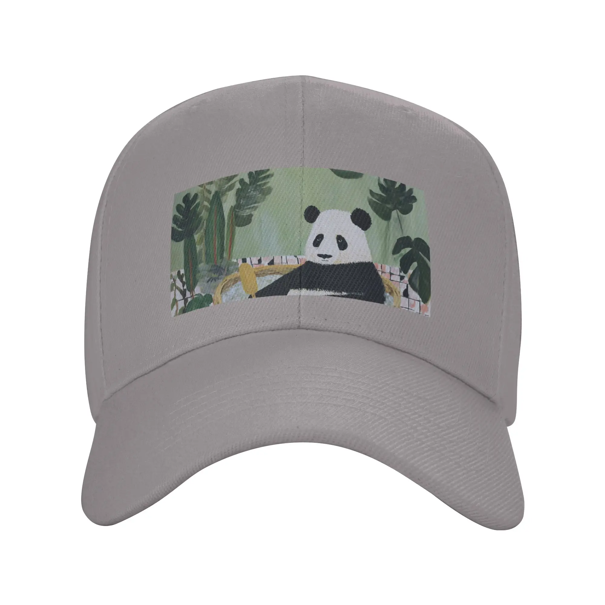 Hot Sale Panda Relaxing in a Basket Tub Baseball Cap  Sweat Wicking Caps For Men Daily Wear Caps For Men