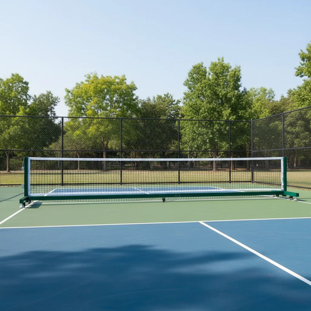 

Хит продаж: Стандартный размер, переносная сетка для пиклбола на колесиках с опорами для тренировок на открытом воздухе и спортивных соревнований