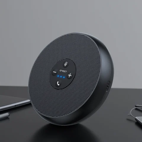 EMEET USB Wired Speakerphone Conference Speaker With 2 Mics 360° Voice Pickup Meeting Microphone for Zoom/WebEx/Microsoft Teams