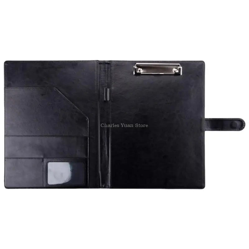 

Multifunctional Conference Folder with Storage Legal Pad Holder for Business