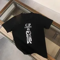 2025 New Fashionable High Quality Pure Cotton Summer CP Letter Printed T-shirt For Men And Women Short Sleeve Round Neck