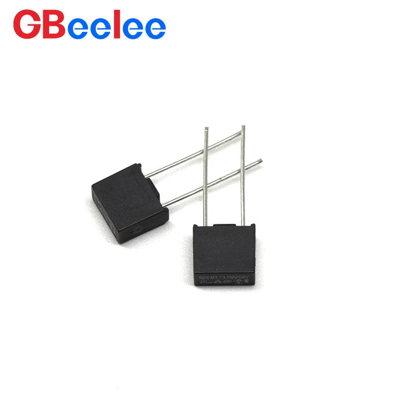 Micro fusible carré MTS NTS TMS, 500 pièces, 250V 300V 350V 400V, fusible Miniature 100mA-20A, montage sur PCB thermoplastique
