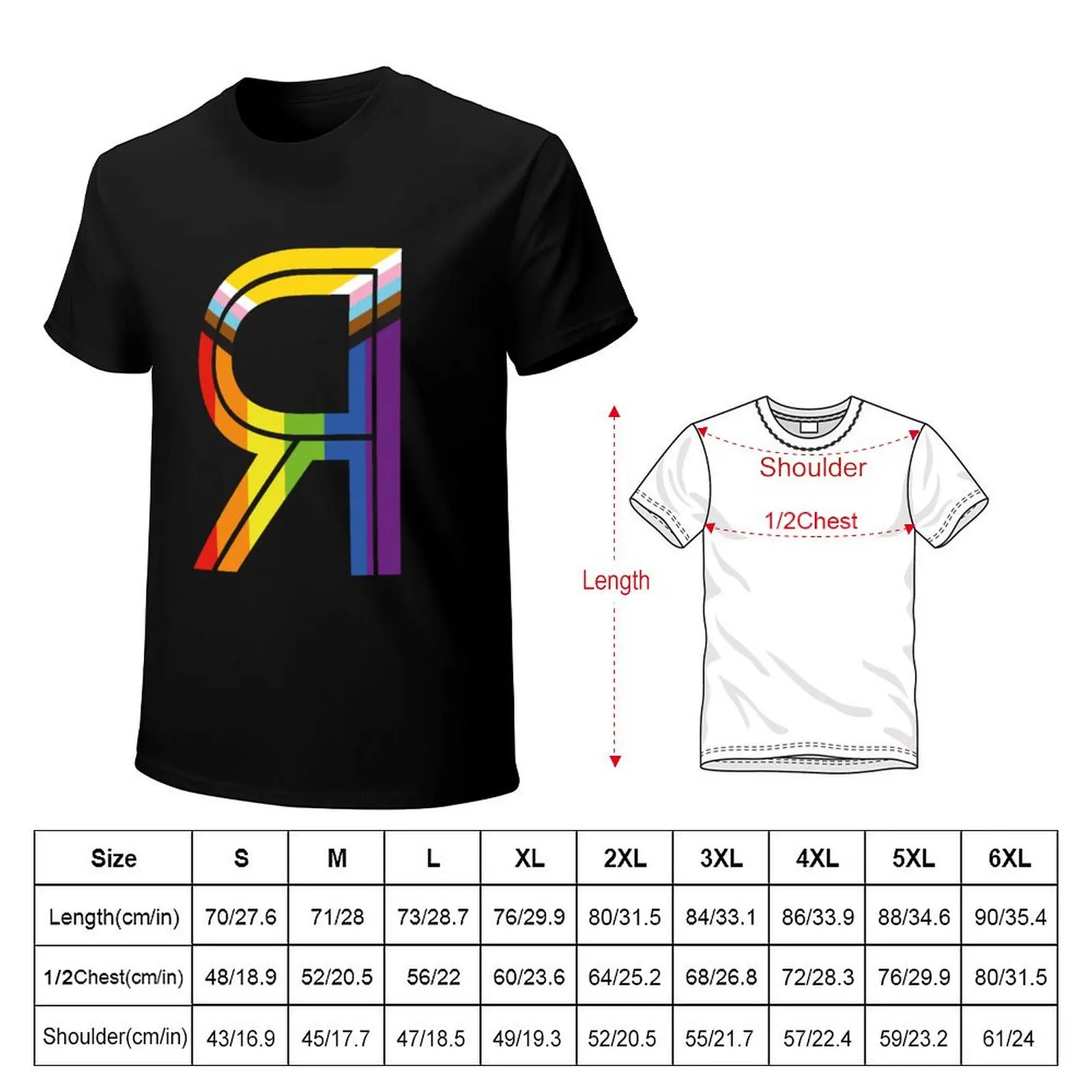Updated Pride Version, Reader R Logo T-Shirt Cool Feeling Summer Tee Shirt