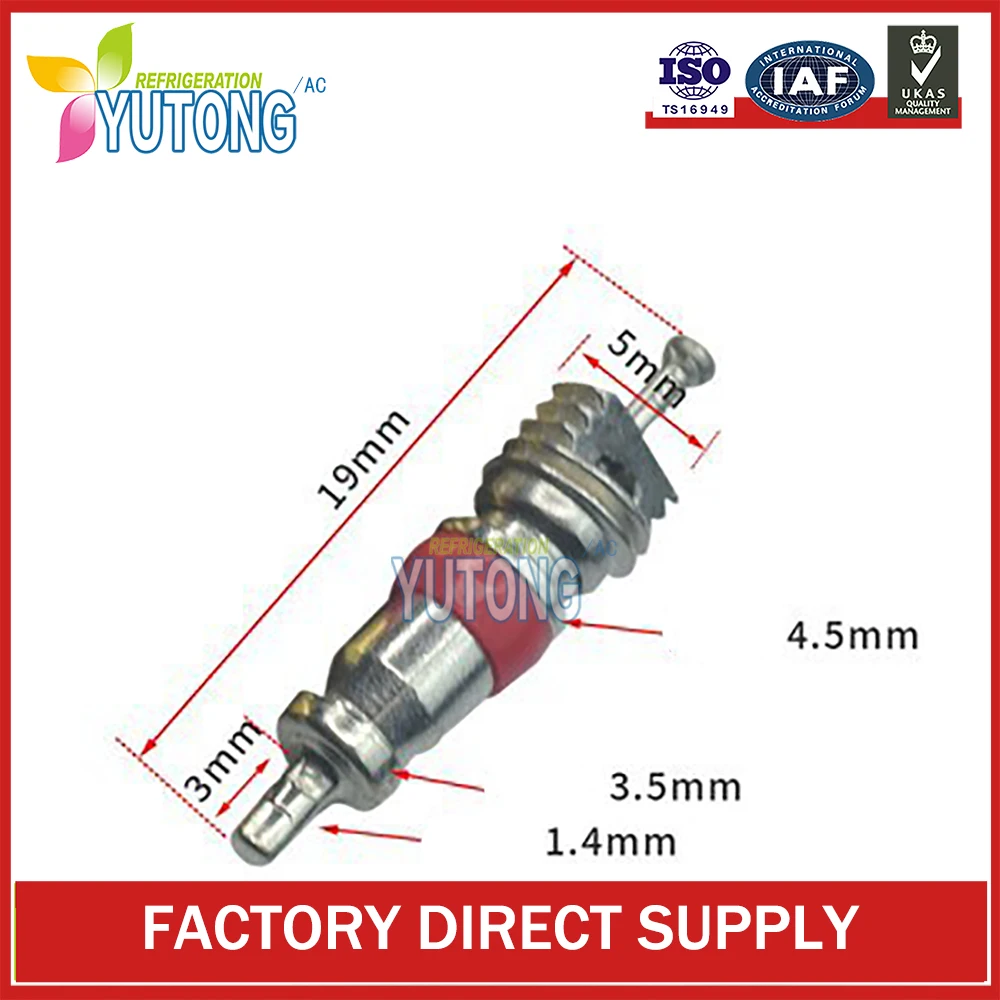 100pieces Automobile air-conditioning valve core,Air conditioning sealing valve core,R12 valve core 134a