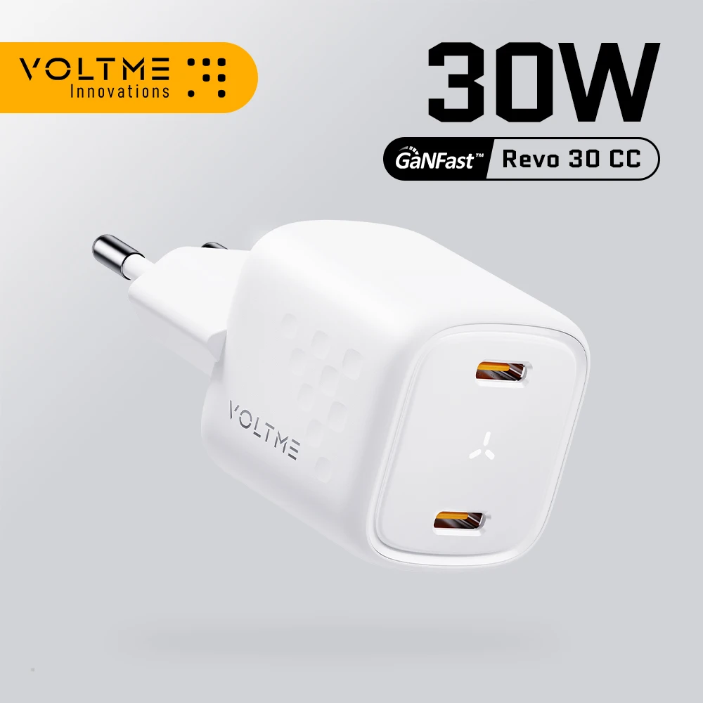 Voltme-USB type C charger, fast charging, 30W, PD, for iPhone 15, 14 Pro Max, quick charge, QC 4.0, portable phone charger