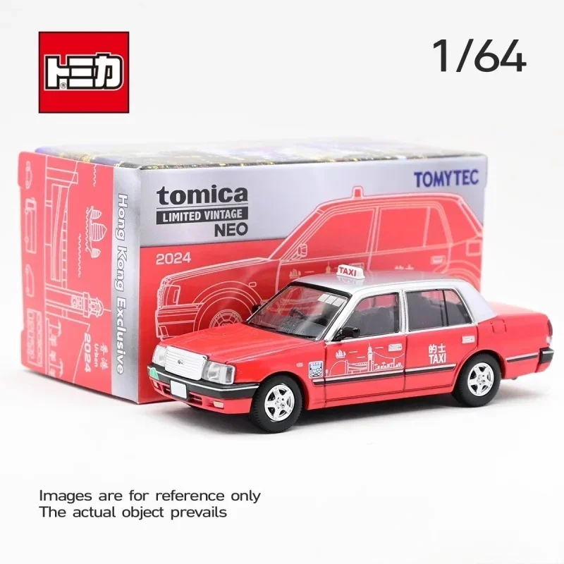 TOMICA TLV 1:64 Hong Kong Limited Taxi taxis, alloy die-cast static miniaturized car tide play models, boys toys, holiday gifts.