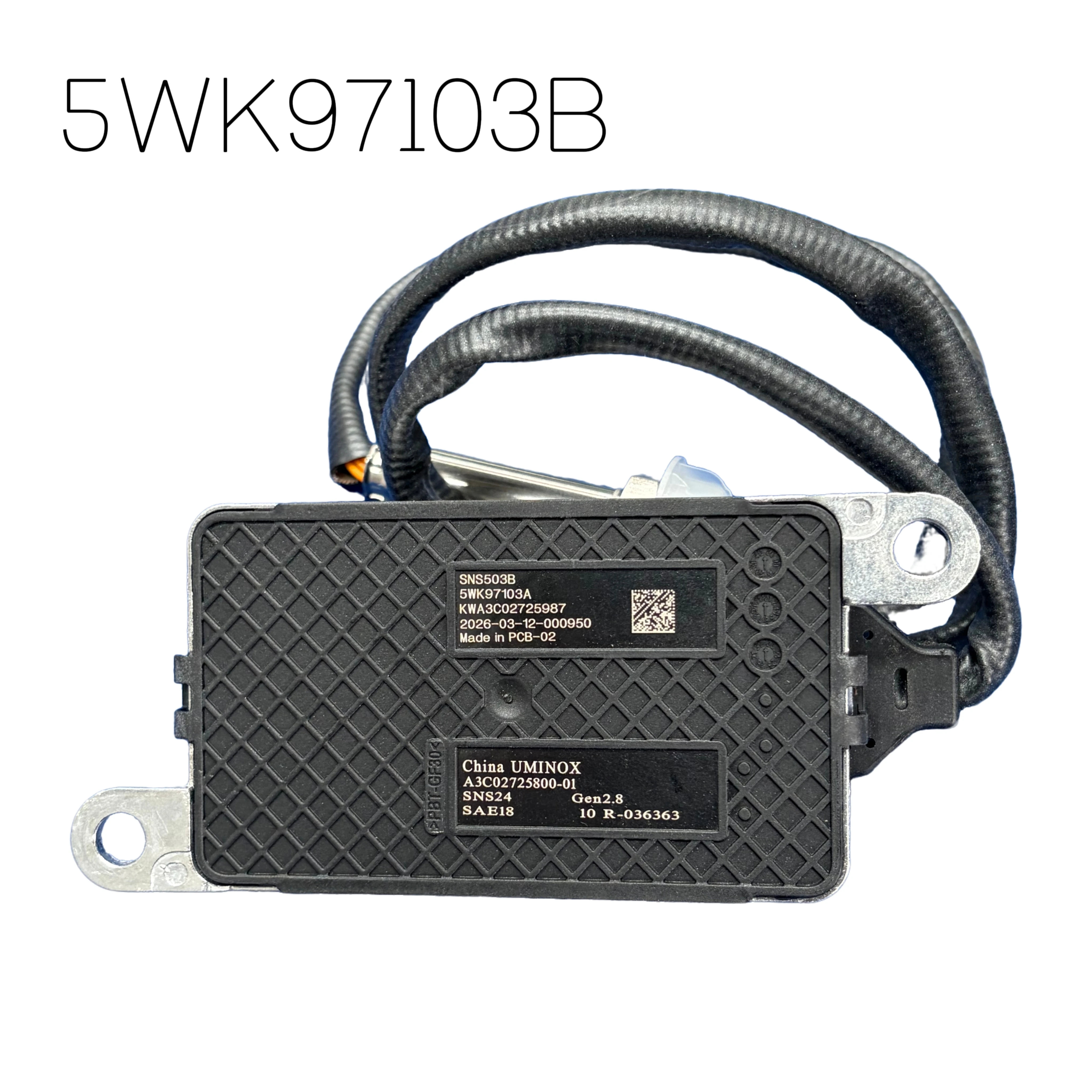 Датчик NOx 5WK97103B 24V SC000-1205150 SNS506 A2C97451500-01 для двигателя Sinotruk Howo Weichai