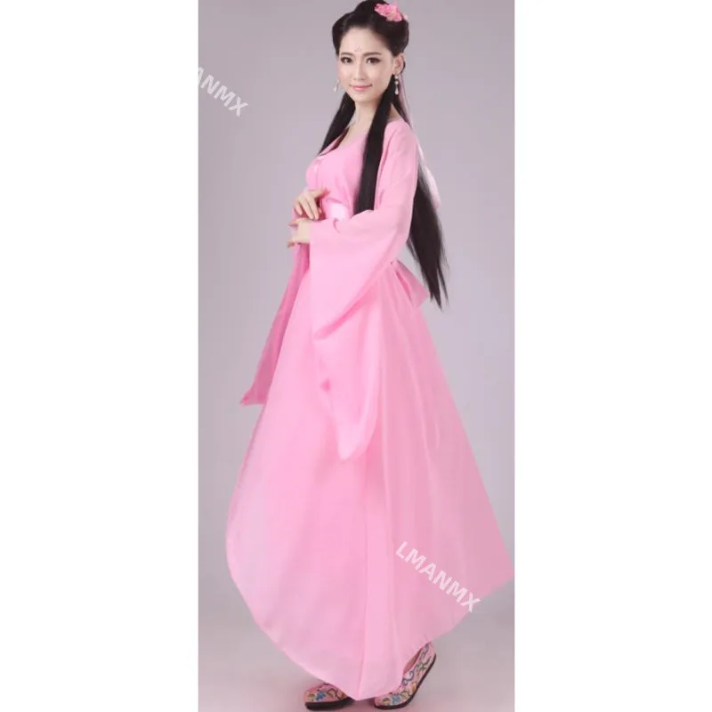 golden dragon hanfu women chinese traditional fairy dress ancient chinese costume plus size Performance Costumes Stage Outfits