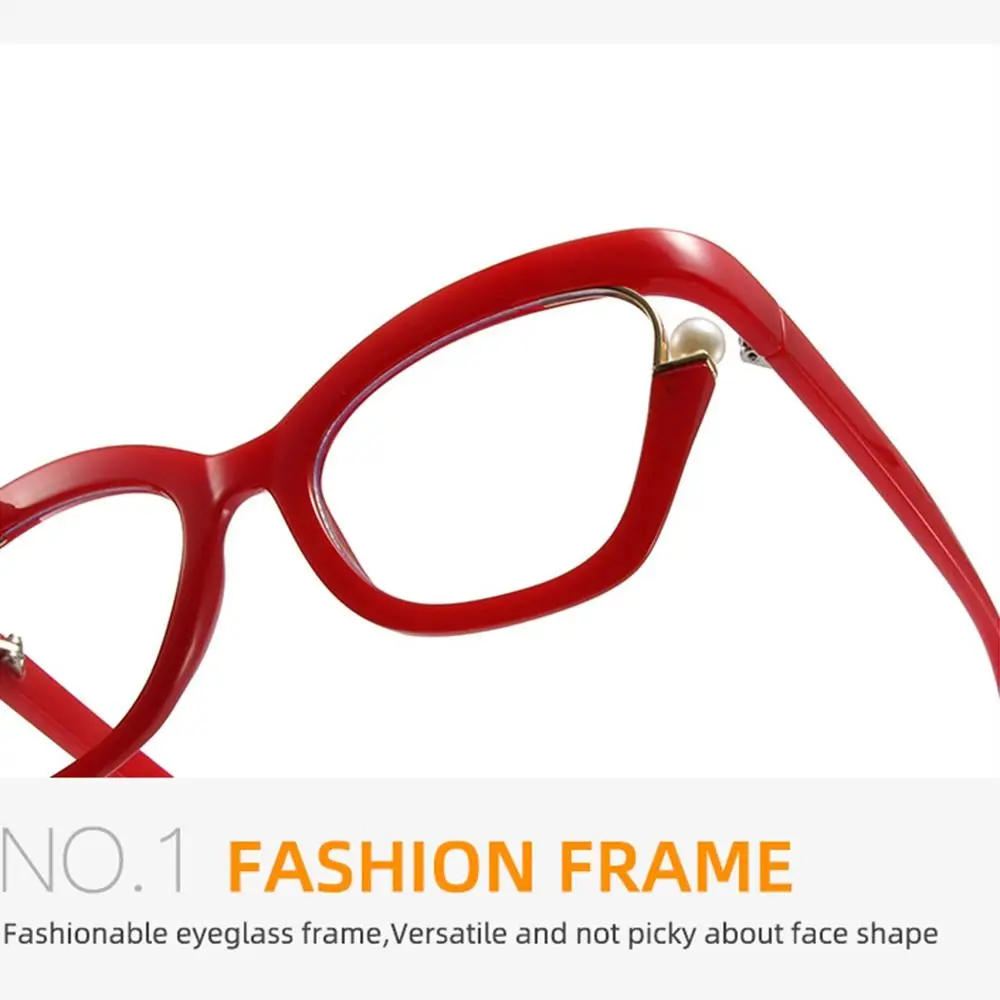 Cat Eye Rainbow Women Sunglasses Luxury Gradient Candy Color Cat Eye Optical Glasses Frame Vintage Pearl