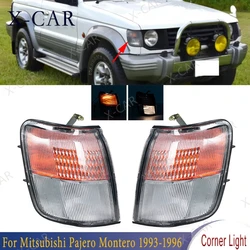 For Mitsubishi Pajero Montero 1993 1994 1995 1996 Front Bumper Headlight Corner Side Marker Signal Lamp Light MR124957 MR124958
