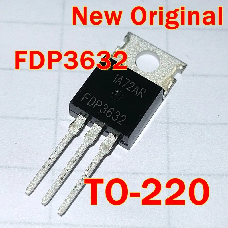 1pcs to 100pcs New Original FDP3632 TO-220 N-Channel PowerTrench MOSFET 100V, 80A, 9mз