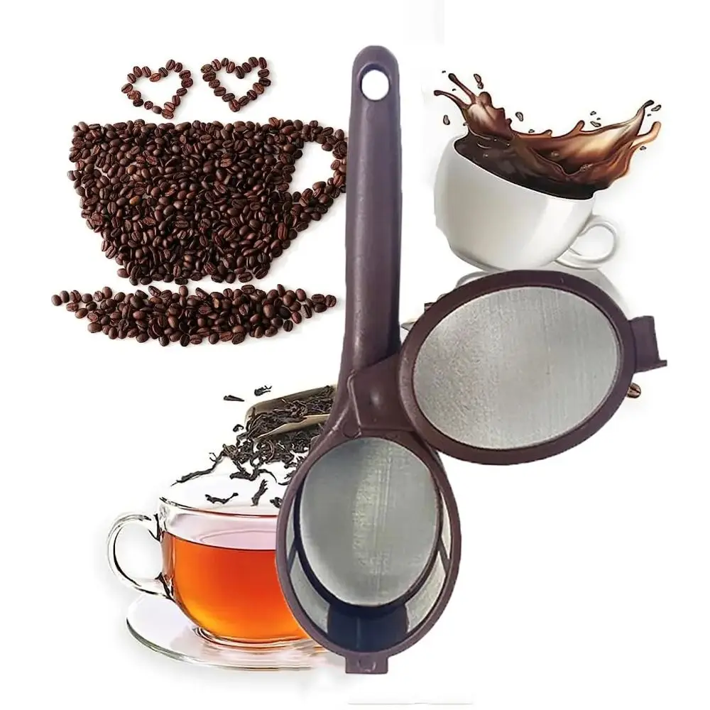 Fine Mesh Coffee Capsule Powder Filter Spoon Household Loose Leaf Handy Tea Infuser Reusable Coffee Strainer