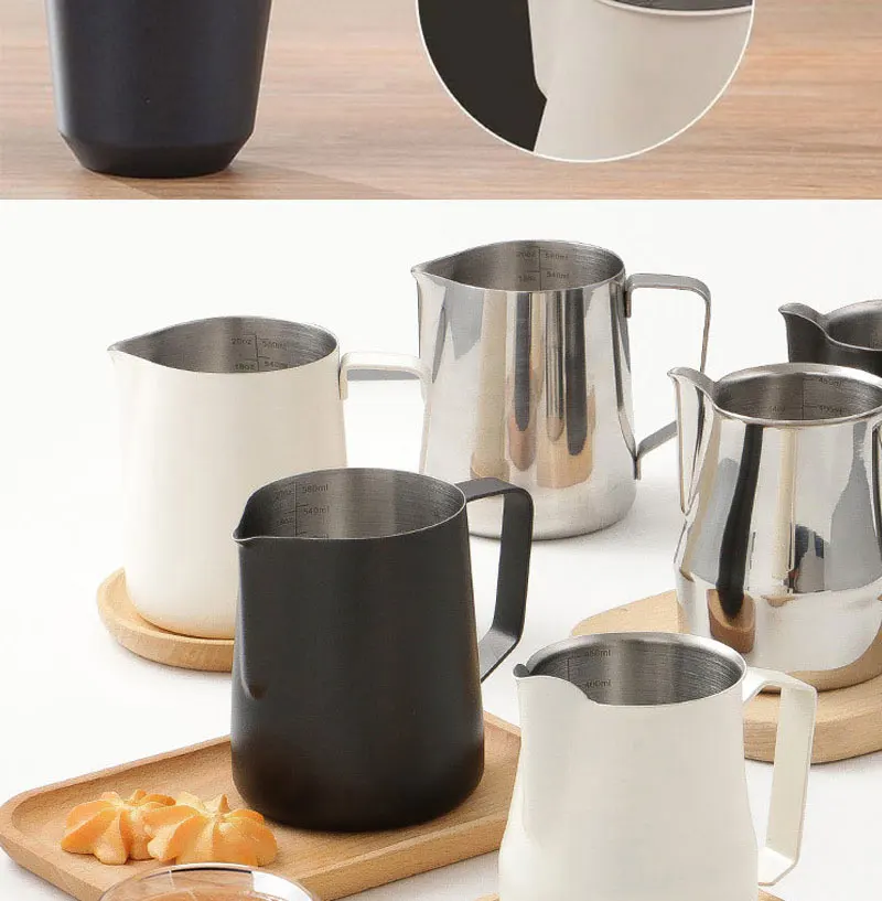 Waage aus Edelstahl 304, Mund, Latte, Dampf, Kaffee, Milch, Blase, Topf, Schlagzylinder, Kran, Farbprozess, Küche, Café, Zubehör – Detail 3