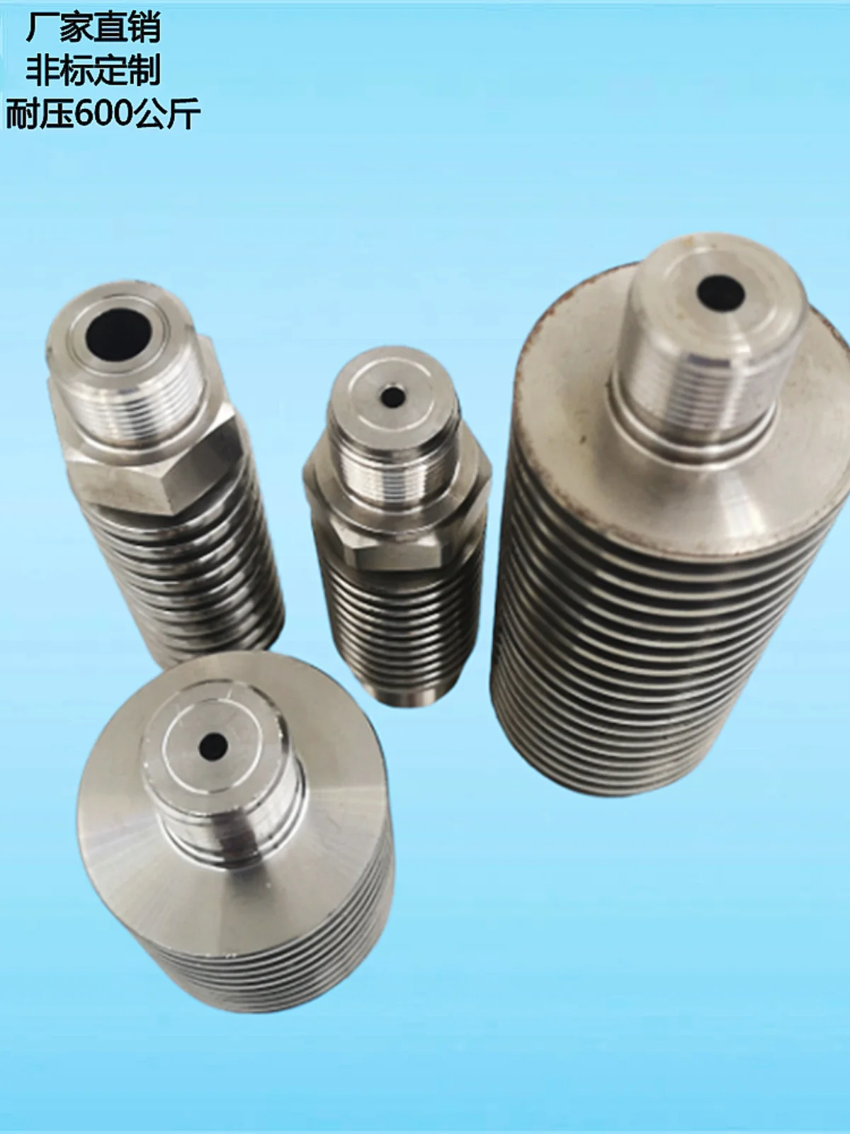 Condensorbuis, bufferbuis, schokdemperbuis, manometer