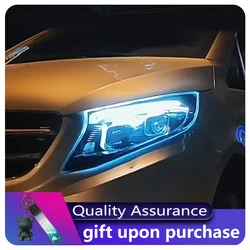 Car Headlight Styling per Benz Vito 2016-2023 W447 luce anteriore DRL Head Lamp Upgrade Dynamic LED Plug And Play Tool accessori