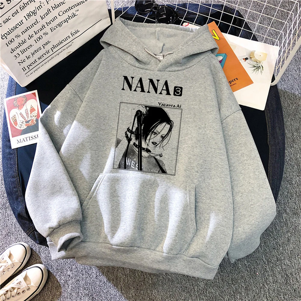 Nana Anime hoodies women anime funny vintage sweatshirts Pullover women Fleece pulls