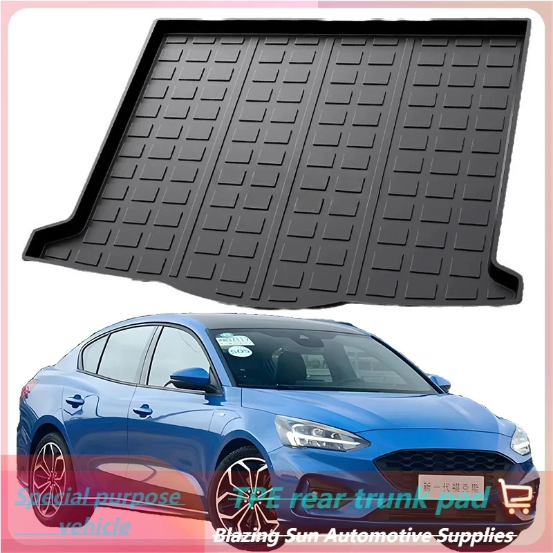 Car Auto Rear Boot Cargo Liner Tray Trunk Mat Carpet for Ford FOCUS 2005-2024 Cushion Pad Carpet Pad Anti-dirty Anti-water