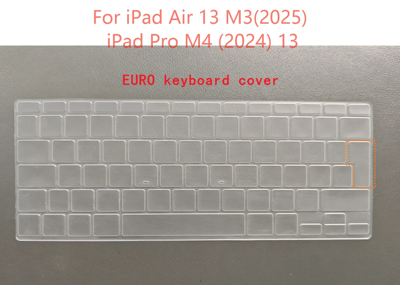 Japanese European EU TPU tablet Keyboard Cover Protector for Apple  iPad Air 13 M3 2025 & iPad Pro M4 2024 Magic Keyboard, 13