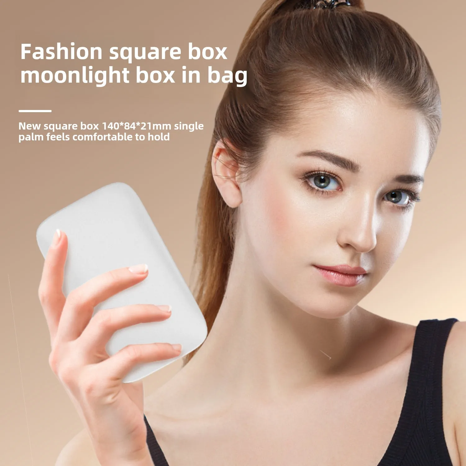 미니 휴대용 접이식 화장 거울 Led 조명 돋보기 소형 포켓 여행 미적 화장대 거울 메이크업 도구 5x