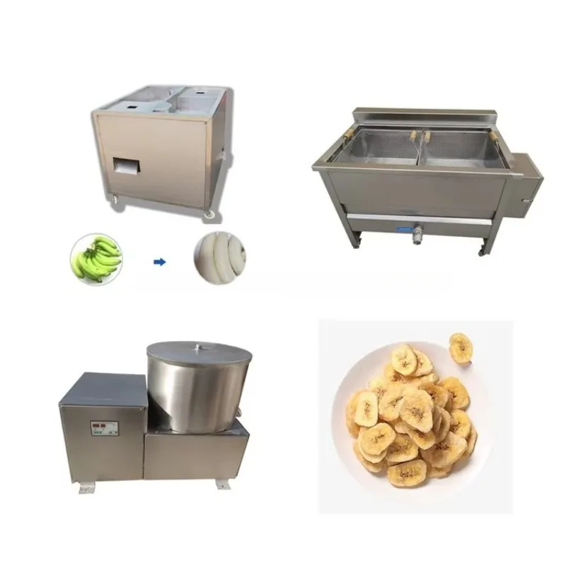 Hot Sale Small Scale Plantain Chips Making Machines Banana Processing Plant Plantain Chips Production Line Customized