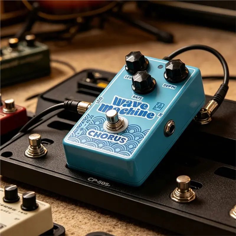 ABYM Wave Machine Chorus Guitar Effect Pedal True Bypass Aluminum Alloy Casing Blue