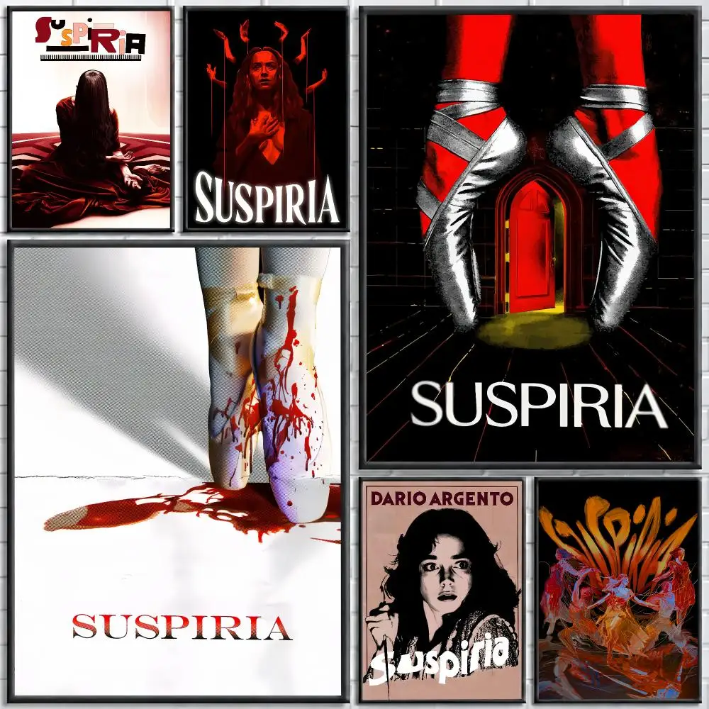 Movie Suspiria Painting Calligraphy Stylish Canvas Poster Wall Art for Bedroom Living Room Study Home Decor Gift