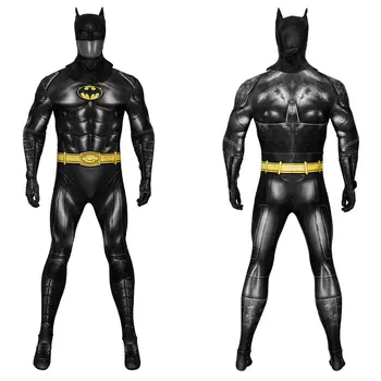 Anime-Cartoon-Herren-Halloween-Cosplay-Michael-Keaton-Batman-Kostüm, Karnevalsparty-Overall, Performance-Outfit, Geschenk für den Freund 10 best sales Batman Fantasia - №3