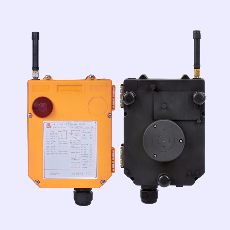 Imagem -04 - Telecrane F258d Controlador de Controle Remoto Rádio Industrial de Velocidade Dupla com um Transmissor e Receptor