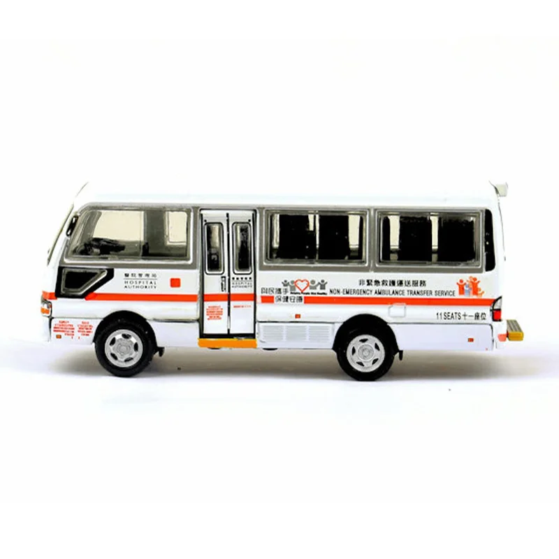 Sottobicchiere in lega di Hong Kong in scala 1:76 NEATS Autorità ospedaliera Ambulanza senza emergenza Modello di simulazione di auto giocattolo in miniatura pressofuso