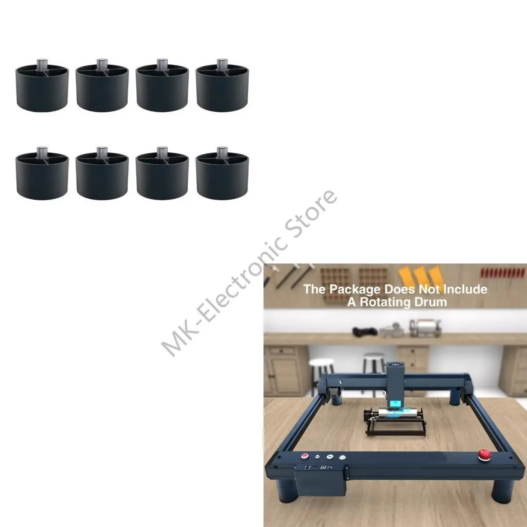 R2LF Stackable ABS Support Feet For Engraver Expand Vertical Working Ranges