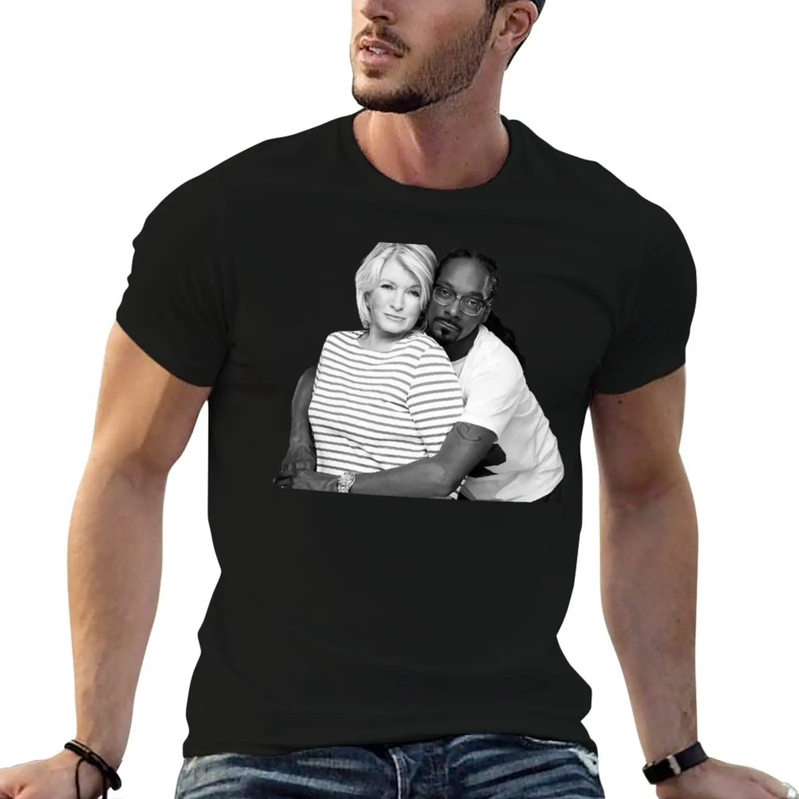 Snoop and Martha T-Shirt Holiday Casual Short Sleeve Top