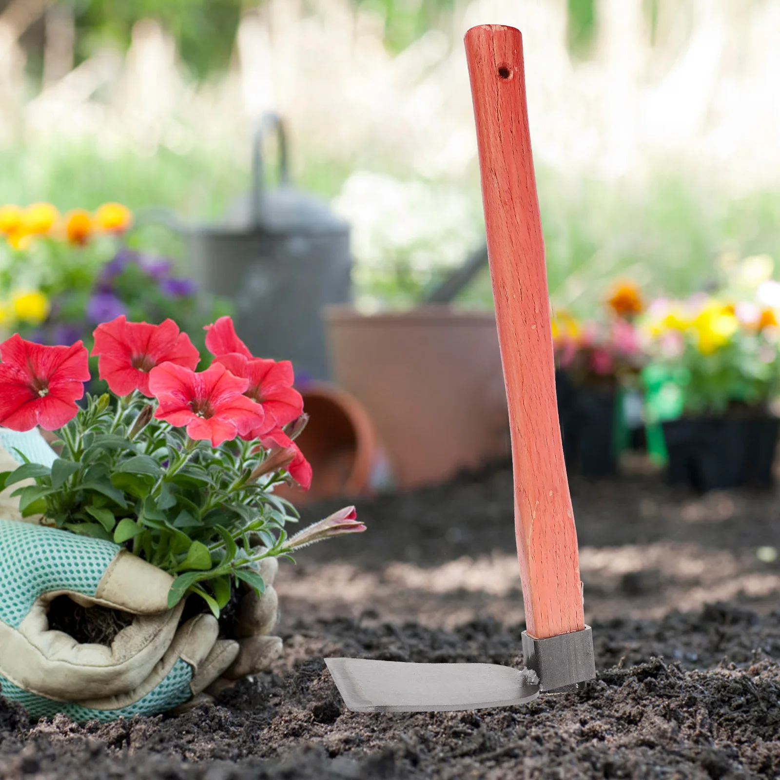 

Lightweight Iron Wood Handle Garden Hand Weeding Portable Digging For Planting Flower Farming Outdoor Soil Loosening Gardening