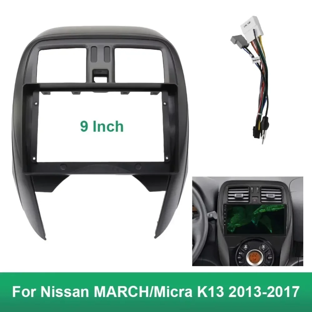 

Автомобильная магнитола 9 дюймов для Nissan MARCH/Micra K13 2013-2017, Android MP5 плеер, фоторамка, головное устройство 2 Din, Fascia Stereo Dash