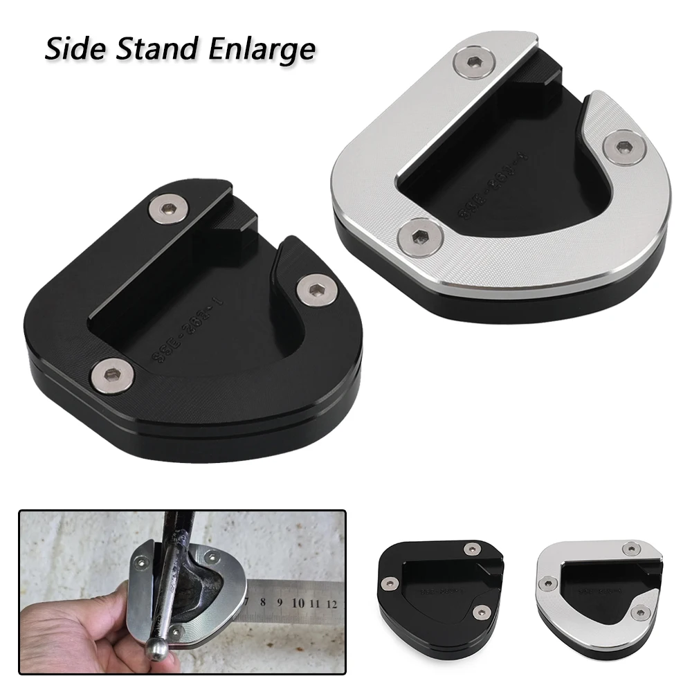 

For Suzuki GSF650 Bandit GSF650S/ABS Bandit 650 S 2007-2012 2011 Motorcycle Side Stand Extension Pad Kickstand Enlarger Plate