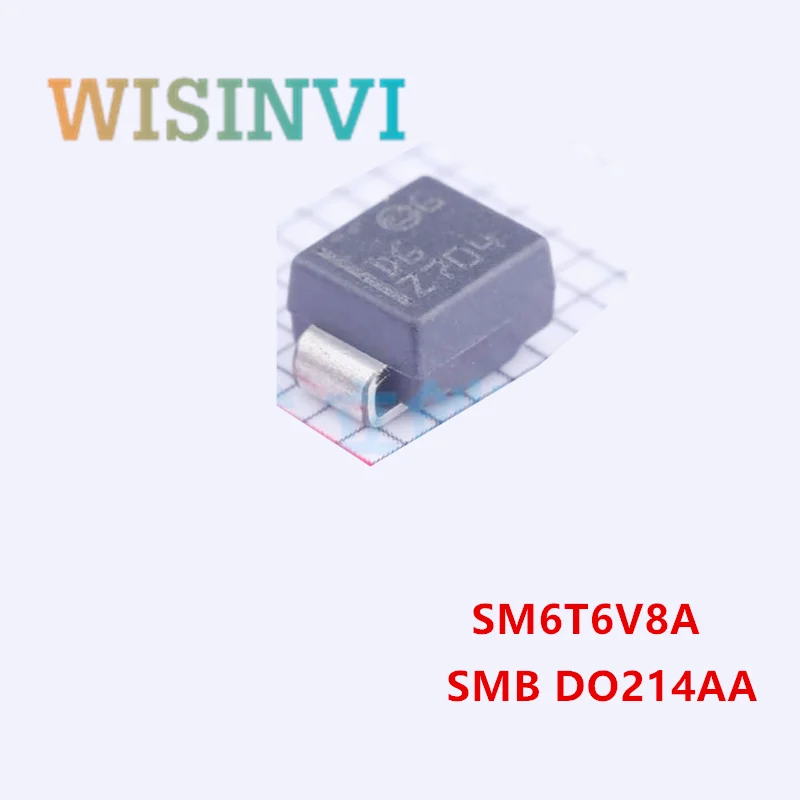 

50PCS SM6T6V8A DE 600W 6.8V SM6T7V5A DG 600W 7.5V Unidirectional SM6T6V8CA 6.8VLE SM6T7V5CA 7.5V Bidirectional DO-214AA SMB